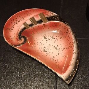 Vintage Ashtray Napco Gold Flecks Mid Century Ashtray Smoking Accessory